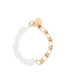 18kt yellow gold-plated crystal quartz bracelet