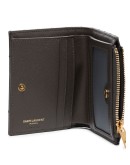 monogram-plaque zip wallet