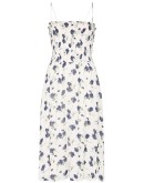 Sable smocked midi dress