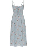 Bran flared midi dress