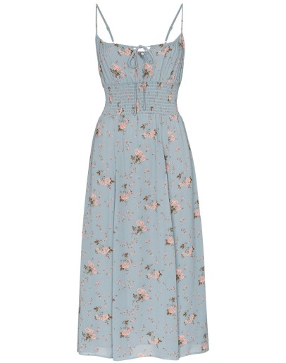 Bran flared midi dress
