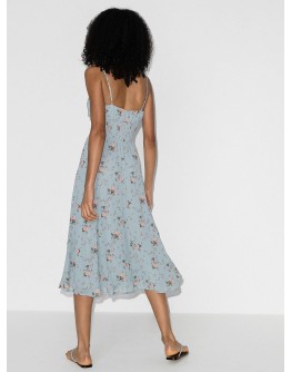 Bran flared midi dress