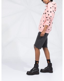 Swallows print hoodie