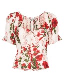 Delevan floral-print blouse