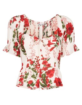 Delevan floral-print blouse