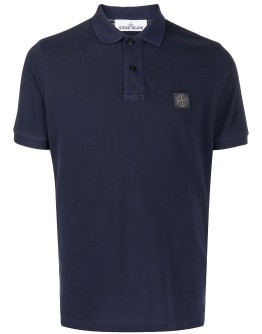 logo patch polo shirt