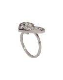 micro jewel heart ring