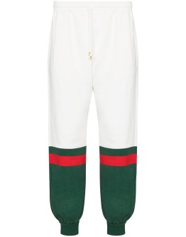 colour block track trousers