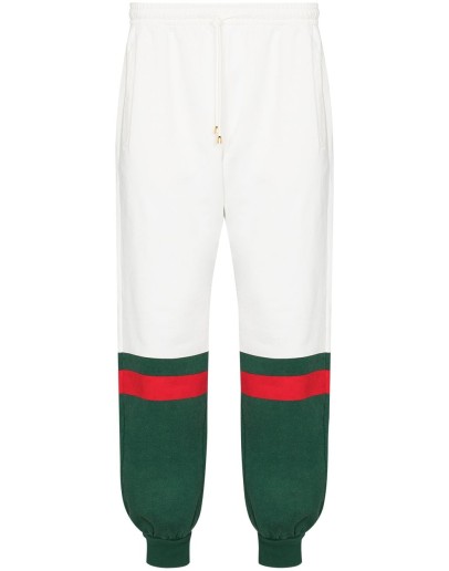 colour block track trousers