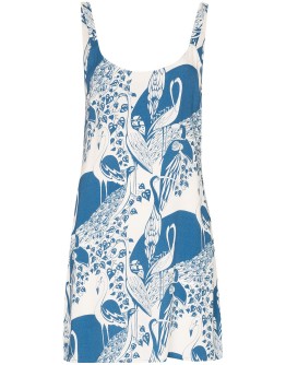 Puglia flamingo-print mini dress