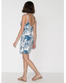 Puglia flamingo-print mini dress