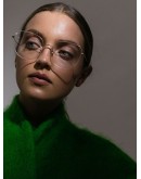 round-frame gold-tone optical glasses