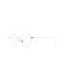round-frame gold-tone optical glasses