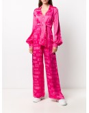 logo print jumpsuit