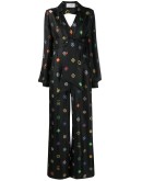geometric print cut-out jumpsuit