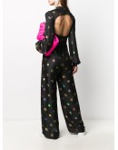 geometric print cut-out jumpsuit