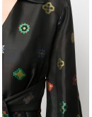 geometric print cut-out jumpsuit