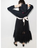 panelled midi dress