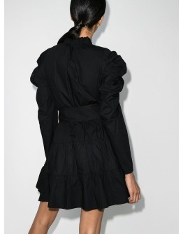 Naima puff-sleeve dress