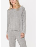 boat neck pyjama top