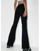 logo-print performance trousers