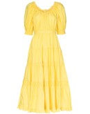 Colette puff sleeve flared dress