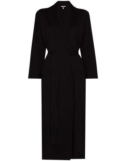 Carina tie-waist mid-length robe