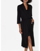 Carina tie-waist mid-length robe