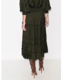 Carina high-waisted tiered skirt
