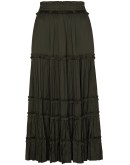 Carina high-waisted tiered skirt