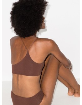 Glenna asymmetric-back bralette