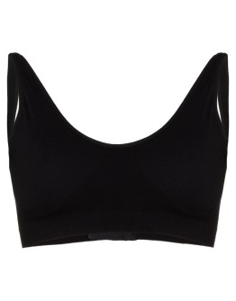 scoop neck sports bra