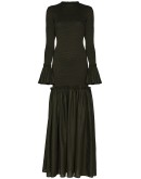 Tsuma smocked maxi dress