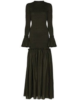 Tsuma smocked maxi dress