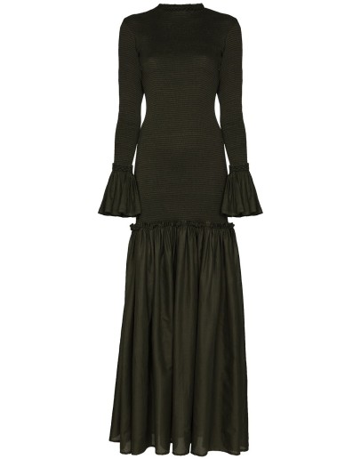 Tsuma smocked maxi dress