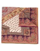 paisley silk-wool scarf