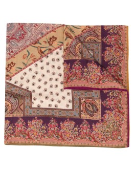 paisley silk-wool scarf