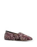 paisley-print flat loafers
