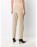ribbed high-waisted trousers