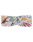embroidered ruched hair band