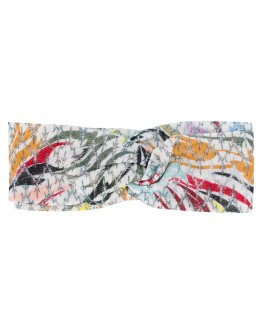 embroidered ruched hair band