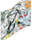 embroidered ruched hair band
