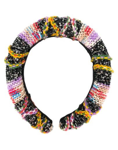 colour-block knitted hair band