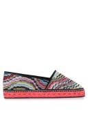 striped knitted espadrilles