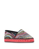 striped knitted espadrilles
