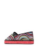 striped knitted espadrilles