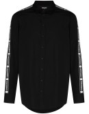 logo-tape buttoned shirt