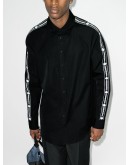logo-tape buttoned shirt
