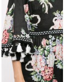 Magic Moment floral-print linen playsuit