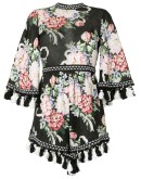 Magic Moment floral-print linen playsuit
